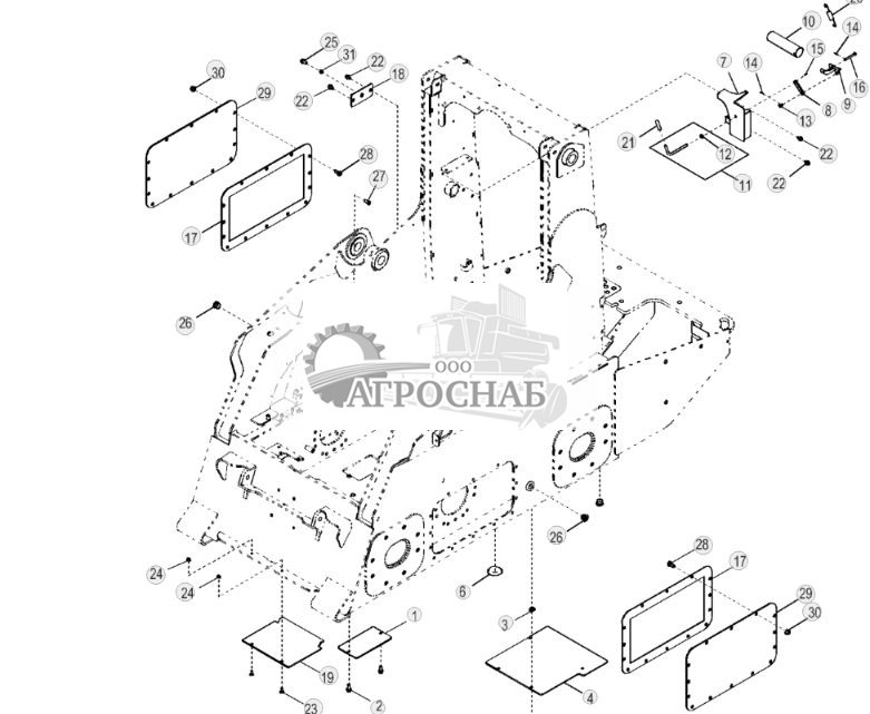 Крышки рамы и замок стрелы (1-скоростное ЭГ управление) - ST525 212.jpg
